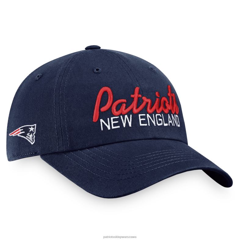 Patriots Jersey mężczyźni fanatics branded granatowy, kultowy, regulowany kapelusz z napisem Akcesoria 6RBB462