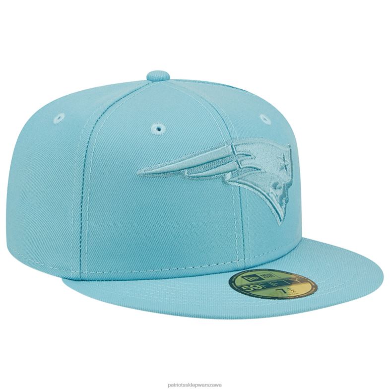 Patriots Jersey mężczyźni nowa era aqua color pack 59fifty dopasowana czapka Akcesoria 6RBB287