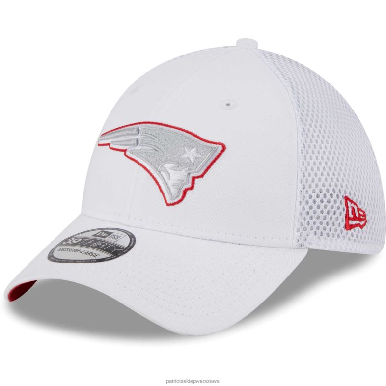 Patriots Jersey mężczyźni nowa era biała neo 39thirty flex czapka Akcesoria 6RBB124