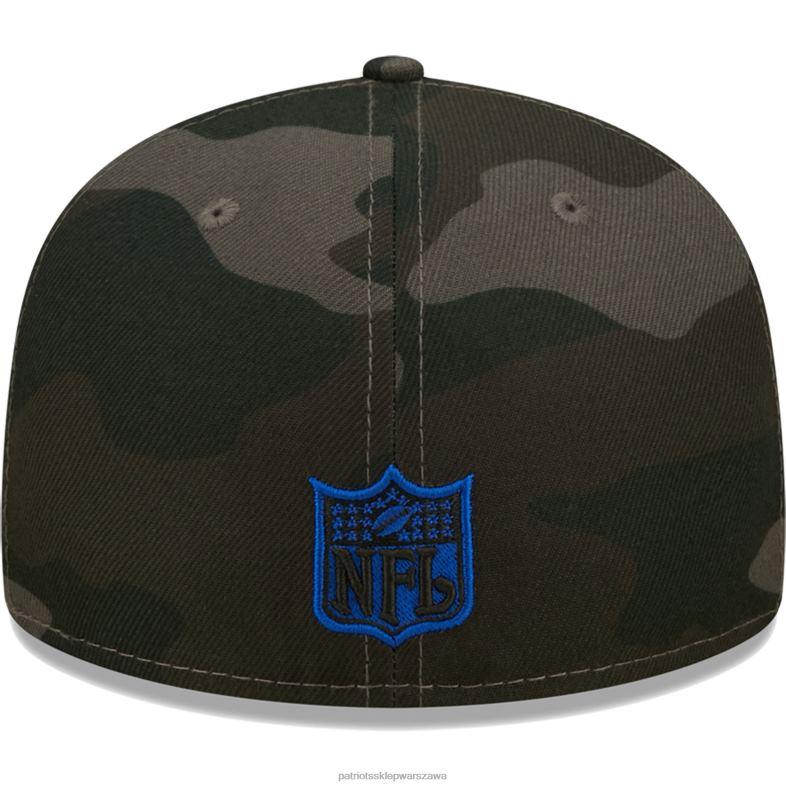Patriots Jersey mężczyźni nowa era czarna czapka z logo w stylu camo 59fifty Akcesoria 6RBB215