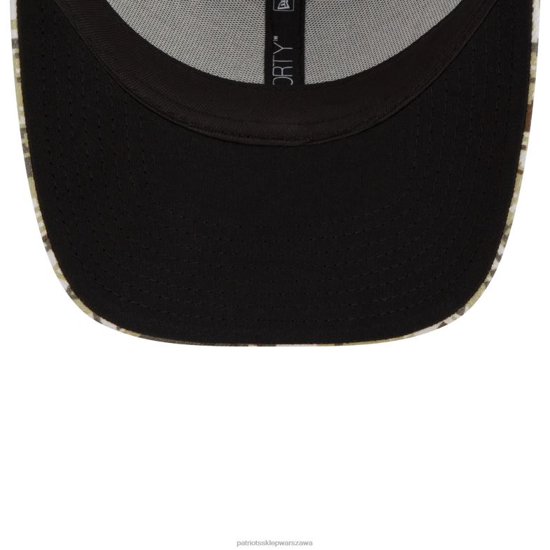 Patriots Jersey mężczyźni nowa era czarny/kamuflaż 2021 pozdrawiam serwis trucker 9forty regulowana czapka z daszkiem Akcesoria 6RBB216
