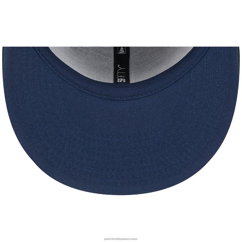 Patriots Jersey mężczyźni nowa era czarny pop 59fifty dopasowana czapka Akcesoria 6RBB120