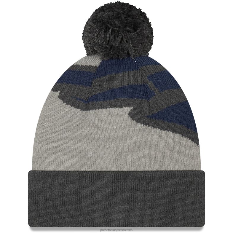 Patriots Jersey mężczyźni nowa era grafitowa czapka z logo whiz redux z mankietami Akcesoria 6RBB430