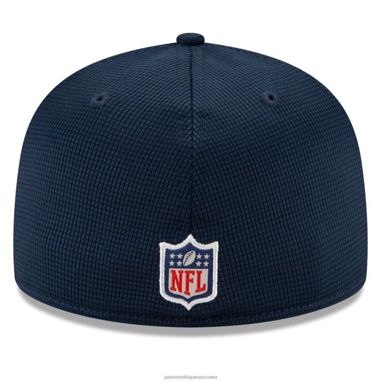 Patriots Jersey mężczyźni nowa era granatowa 2021 nfl sideline home 59fifty dopasowana czapka Akcesoria 6RBB351
