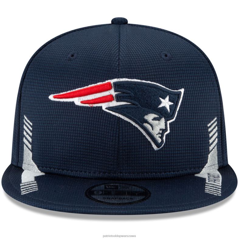 Patriots Jersey mężczyźni nowa era granatowa 2021 nfl sideline home 9fifty regulowana czapka z daszkiem Akcesoria 6RBB349