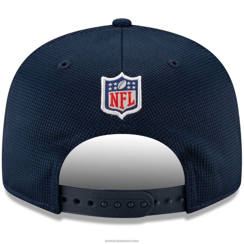 Patriots Jersey mężczyźni nowa era granatowa 2021 nfl sideline home 9fifty regulowana czapka z daszkiem Akcesoria 6RBB349