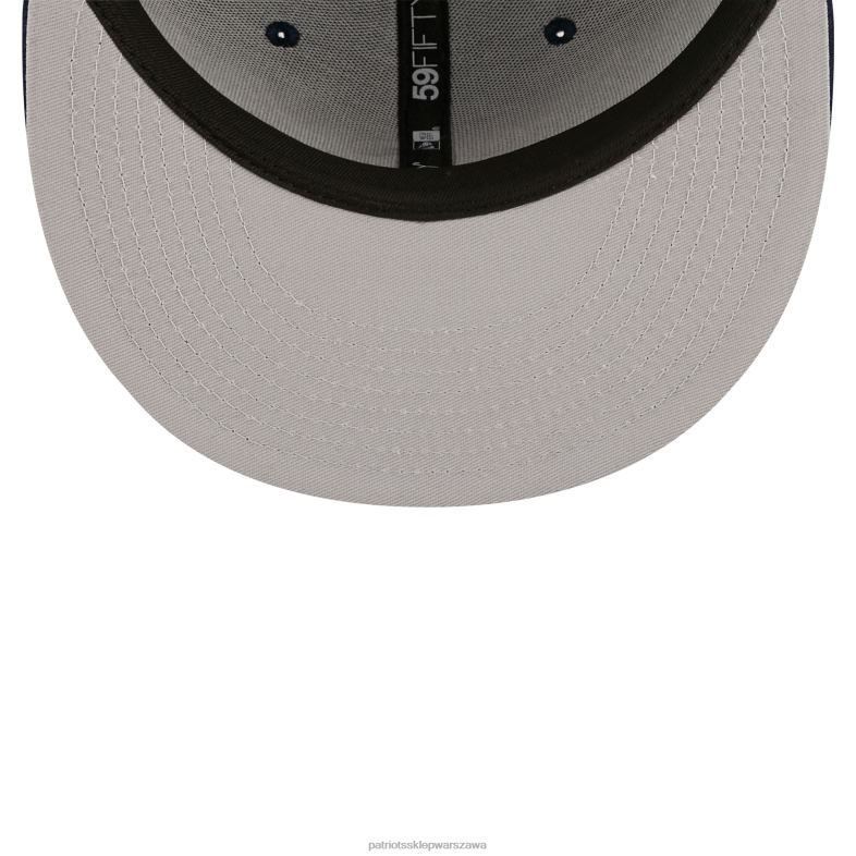 Patriots Jersey mężczyźni nowa era granatowa bandana 59fifty dopasowana czapka Akcesoria 6RBB408