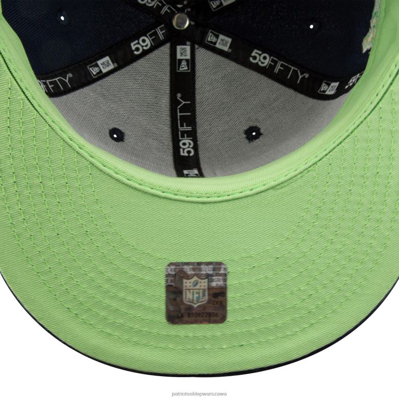 Patriots Jersey mężczyźni nowa era granatowy super bowl xxxvi cytrusowy pop 59fifty dopasowana czapka Akcesoria 6RBB445