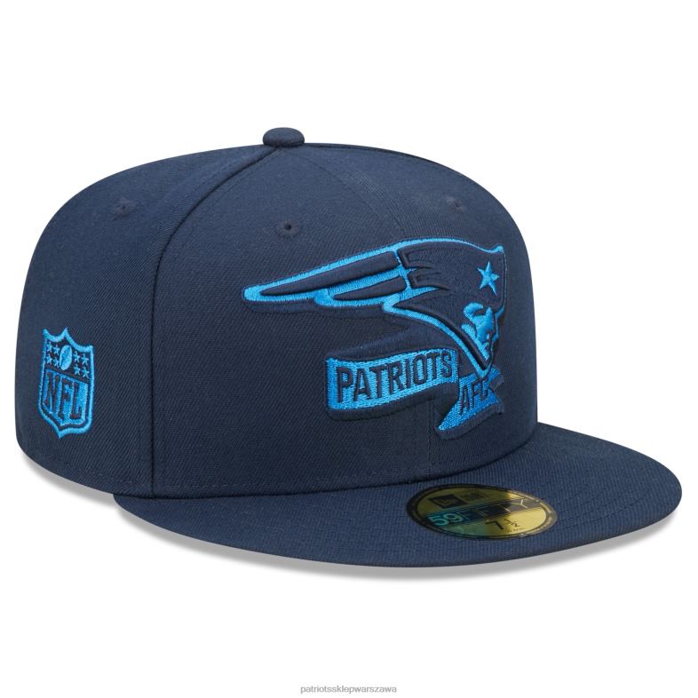 Patriots Jersey mężczyźni nowa era granatowy tonal 2022 sideline 59fifty dopasowana czapka Akcesoria 6RBB364