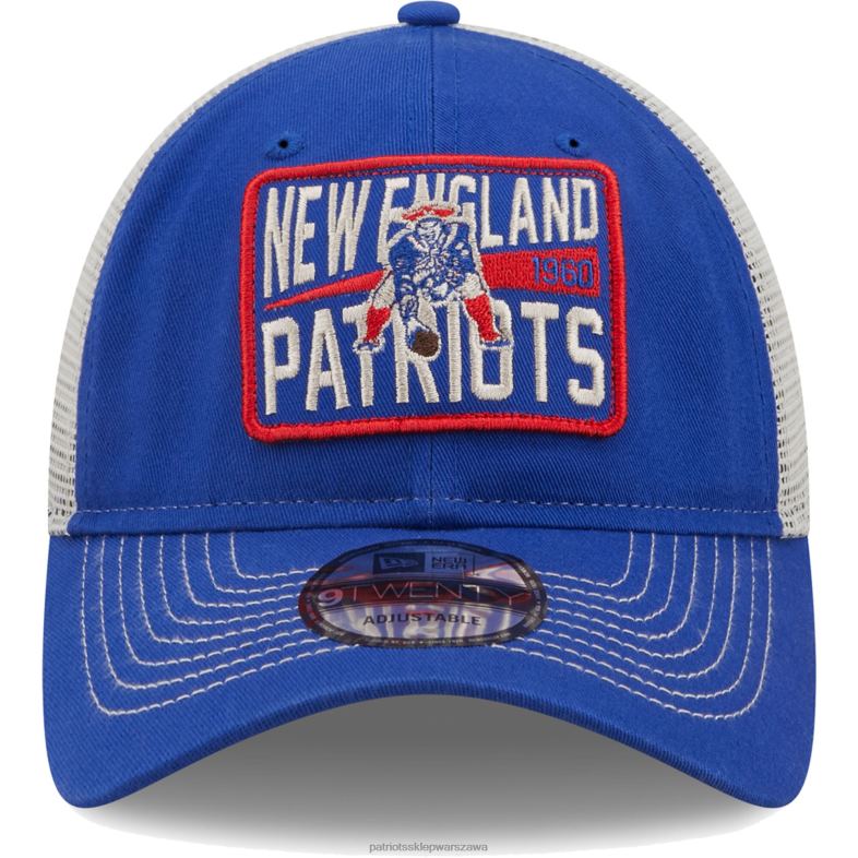 Patriots Jersey mężczyźni nowa era królewskie/naturalne historyczne logo oddana czapka trucker 9twenty snapback Akcesoria 6RBB269