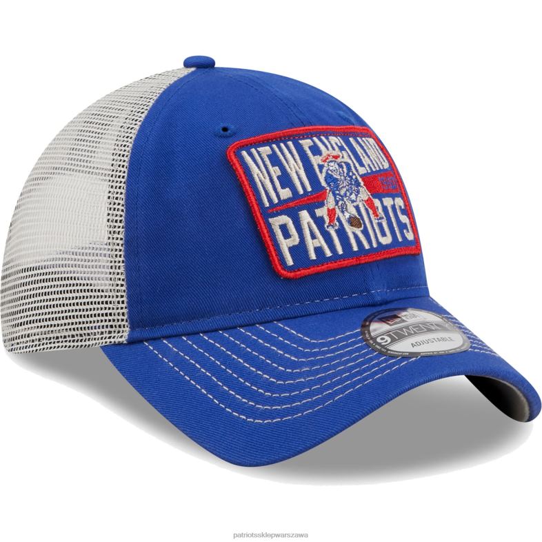 Patriots Jersey mężczyźni nowa era królewskie/naturalne historyczne logo oddana czapka trucker 9twenty snapback Akcesoria 6RBB269