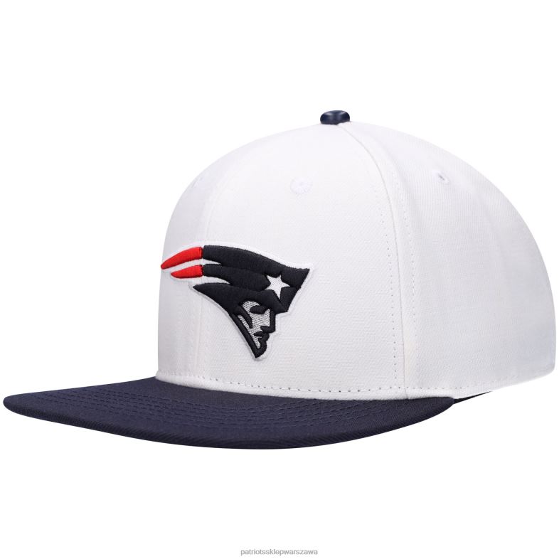 Patriots Jersey mężczyźni pro standardowa biało-granatowa czapka typu snapback w 2 odcieniach Akcesoria 6RBB355