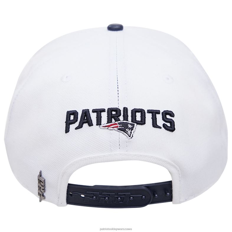 Patriots Jersey mężczyźni pro standardowa biało-granatowa czapka typu snapback w 2 odcieniach Akcesoria 6RBB355