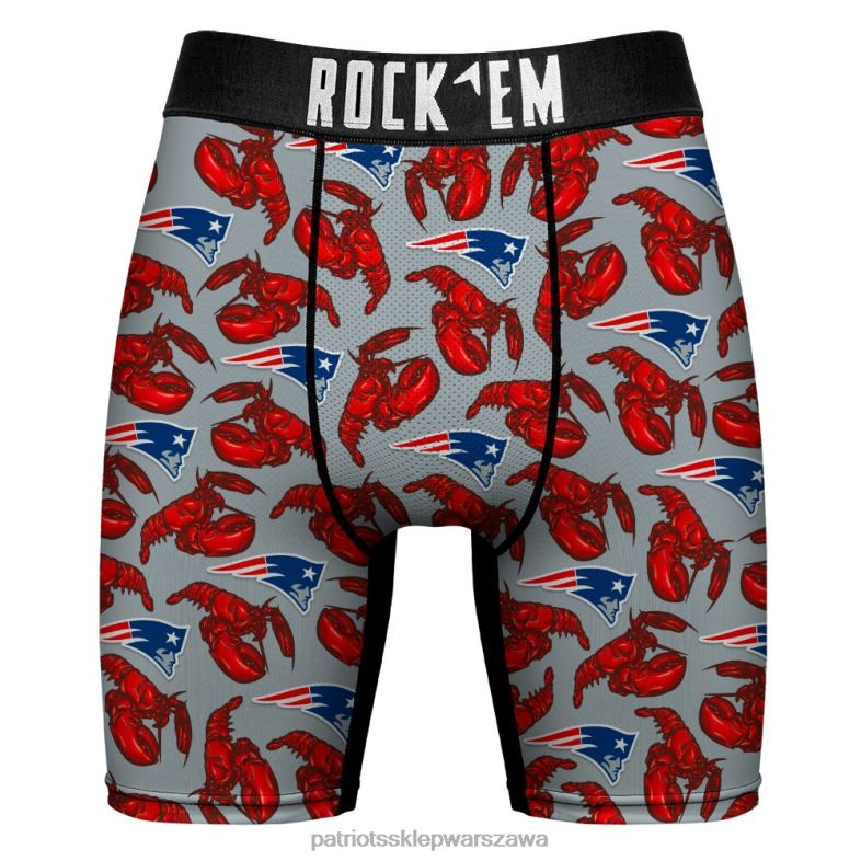 Patriots Jersey mężczyźni rock em skarpetki Zestaw kombinacji bielizny i skarpet dla załogi z lokalnym jedzeniem Akcesoria 6RBB53