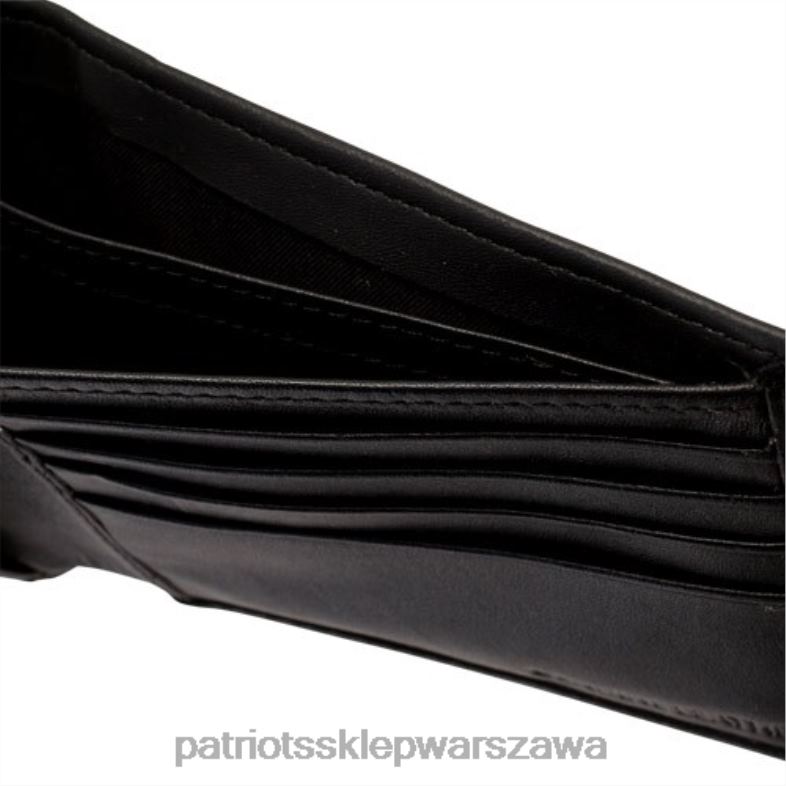 Patriots Jersey mężczyźni czarny hybrydowy portfel składany na dwie części Akcesoria 6RBB10