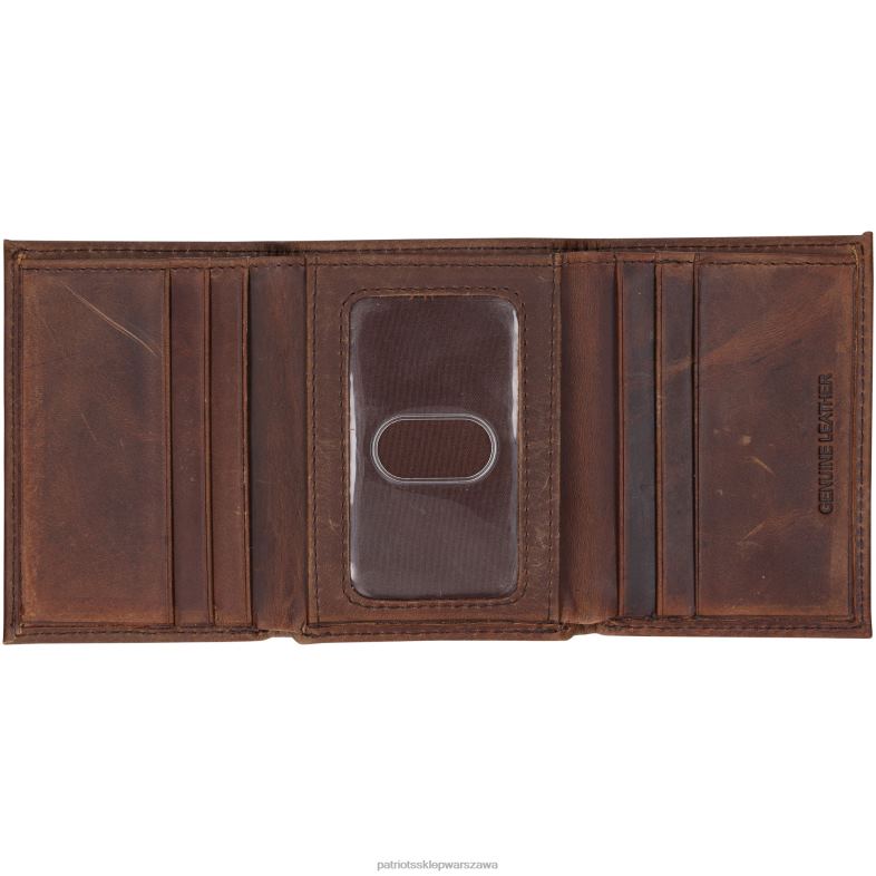 Patriots Jersey mężczyźni skórzany portfel składany na trzy części Akcesoria 6RBB1