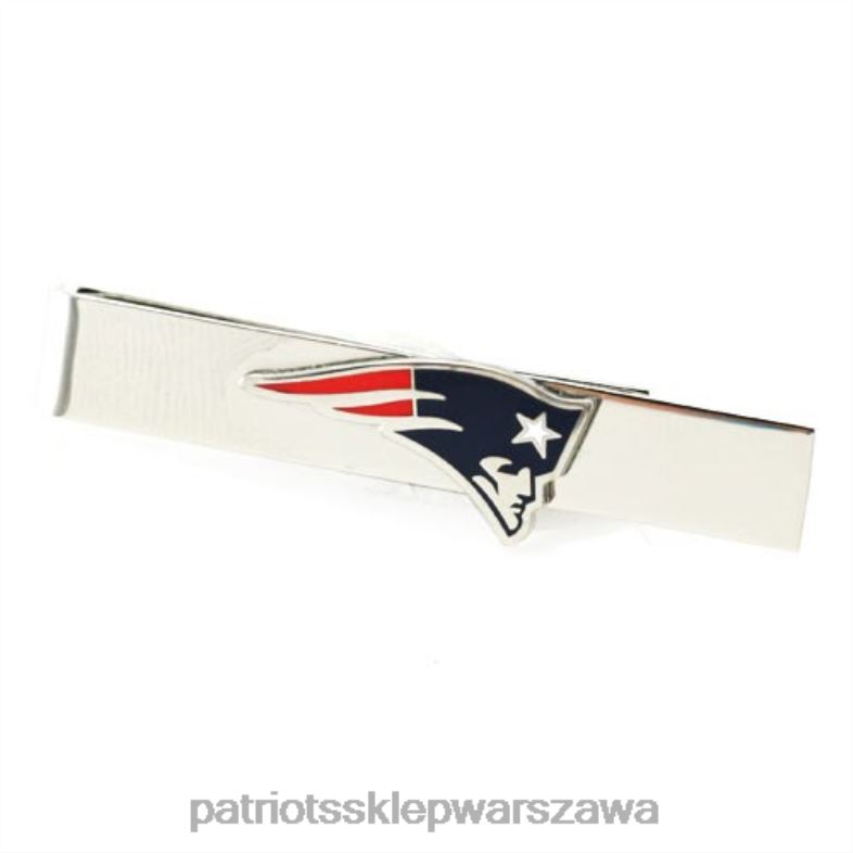 Patriots Jersey mężczyźni Srebrna spinka do krawata z logo zespołu Akcesoria 6RBB62
