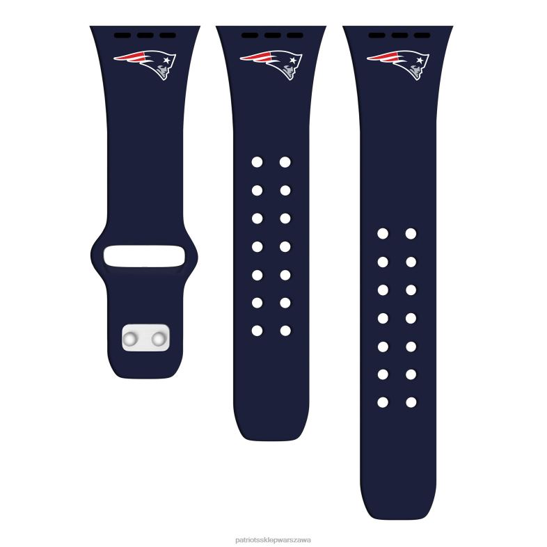 Patriots Jersey mężczyźni Silikonowy pasek do zegarka Apple z logo w kolorze granatowym Akcesoria 6RBB6