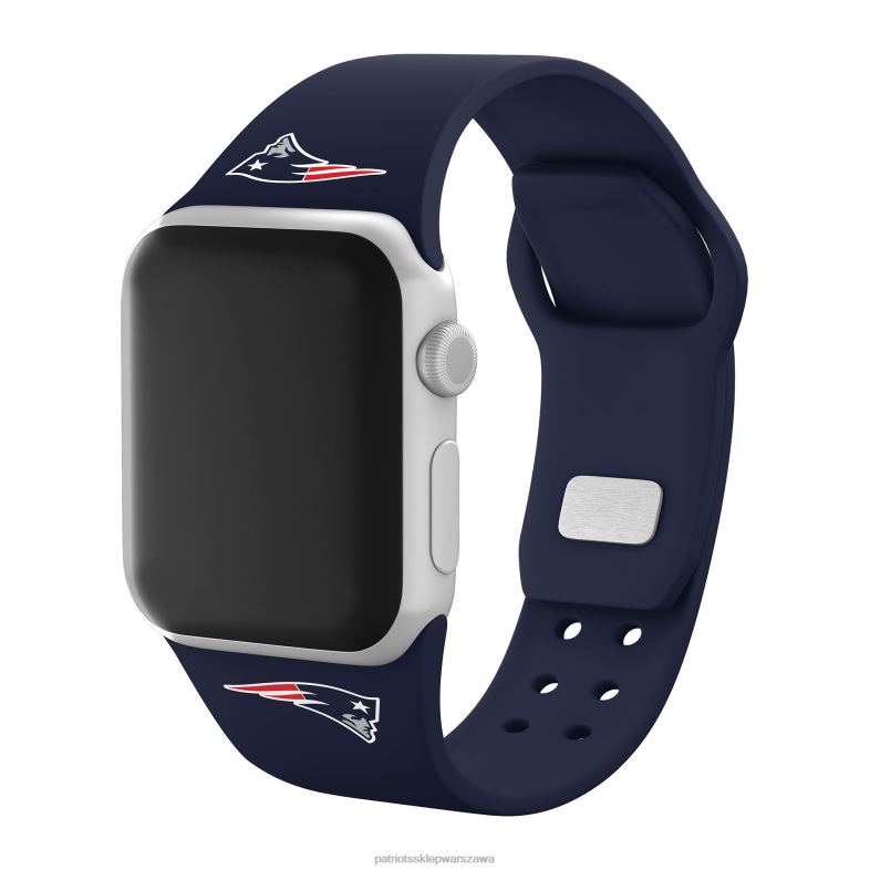 Patriots Jersey mężczyźni Silikonowy pasek do zegarka Apple z logo w kolorze granatowym Akcesoria 6RBB6