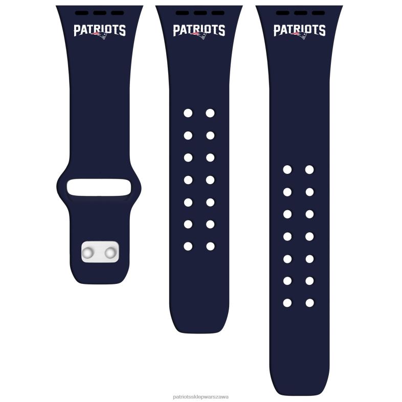 Patriots Jersey mężczyźni granatowy silikonowy pasek do zegarka Apple Akcesoria 6RBB40