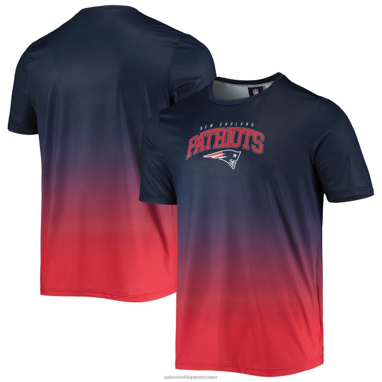 Patriots Jersey mężczyźni Foco granatowo-czerwona koszulka do pływania Gradient Rash Guard odzież 6RBB1767