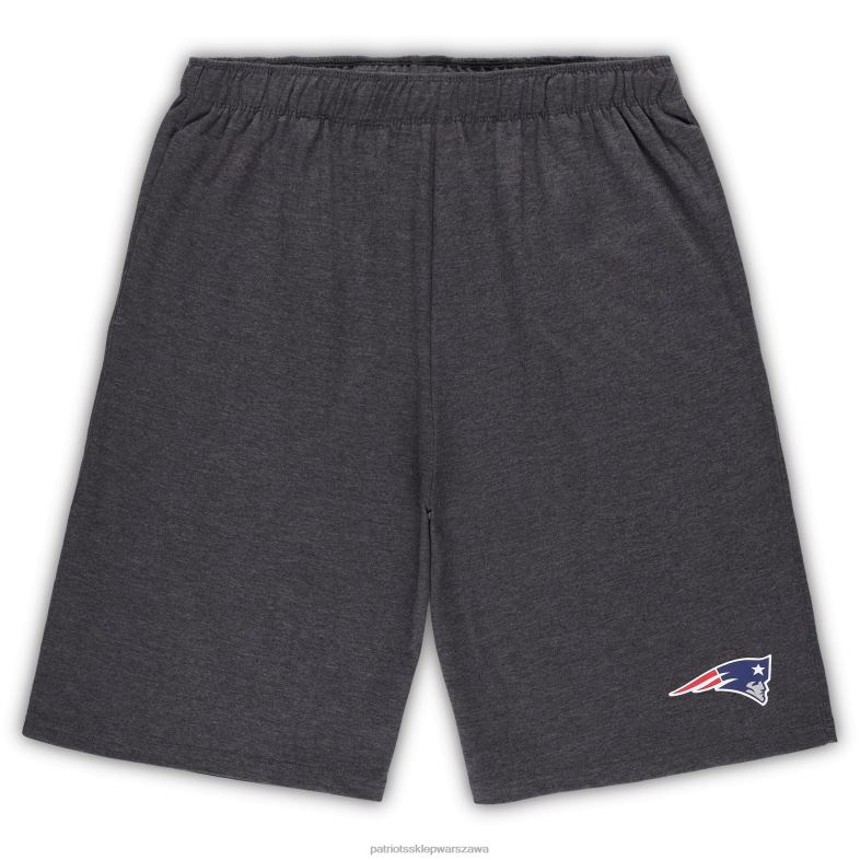 Patriots Jersey mężczyźni Concepts sport biały/grafitowy zestaw duży i wysoki t-shirt i szorty odzież 6RBB1752