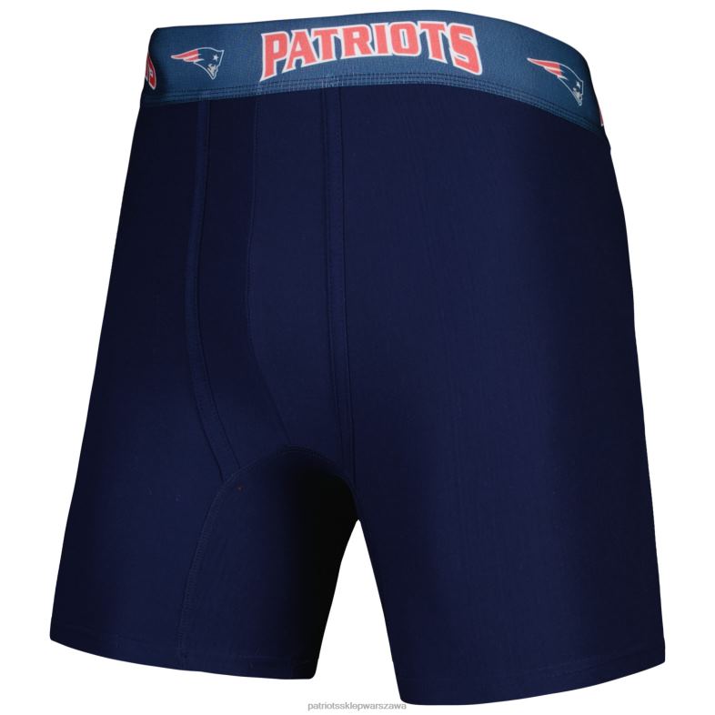 Patriots Jersey mężczyźni Concepts sport granatowo-czerwony 2-pak bokserek odzież 6RBB1753