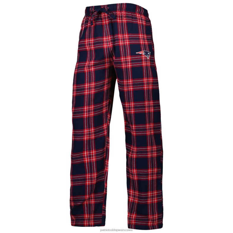 Patriots Jersey mężczyźni Concepts sport granatowo-czerwony zestaw top i spodnie do spania odzież 6RBB1747