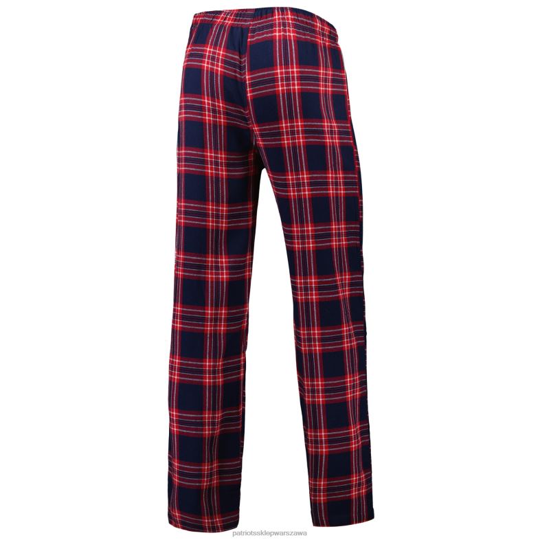 Patriots Jersey mężczyźni Concepts sport granatowo-czerwony zestaw top i spodnie do spania odzież 6RBB1747