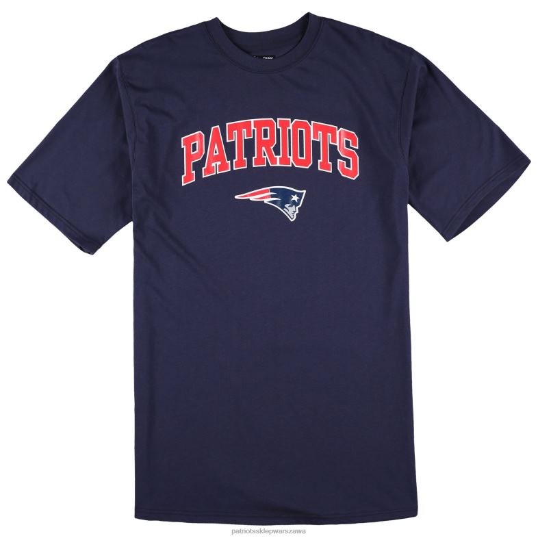 Patriots Jersey mężczyźni Concepts sport granatowy/szary melanżowy duży i wysoki t-shirt i spodnie od piżamy zestaw do spania odzież 6RBB1754