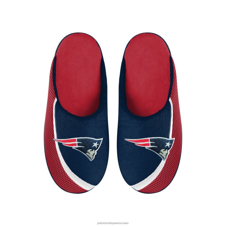 Patriots Jersey mężczyźni kapcie foco z dużym logo w kolorze krawędzi obuwie 6RBB101