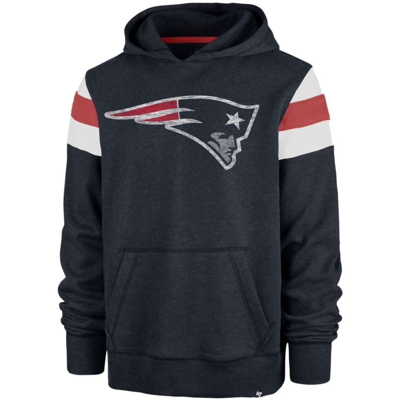 Patriots Jersey mężczyźni 47 granatowa bluza z kapturem Nico Premier odzież 6RBB605