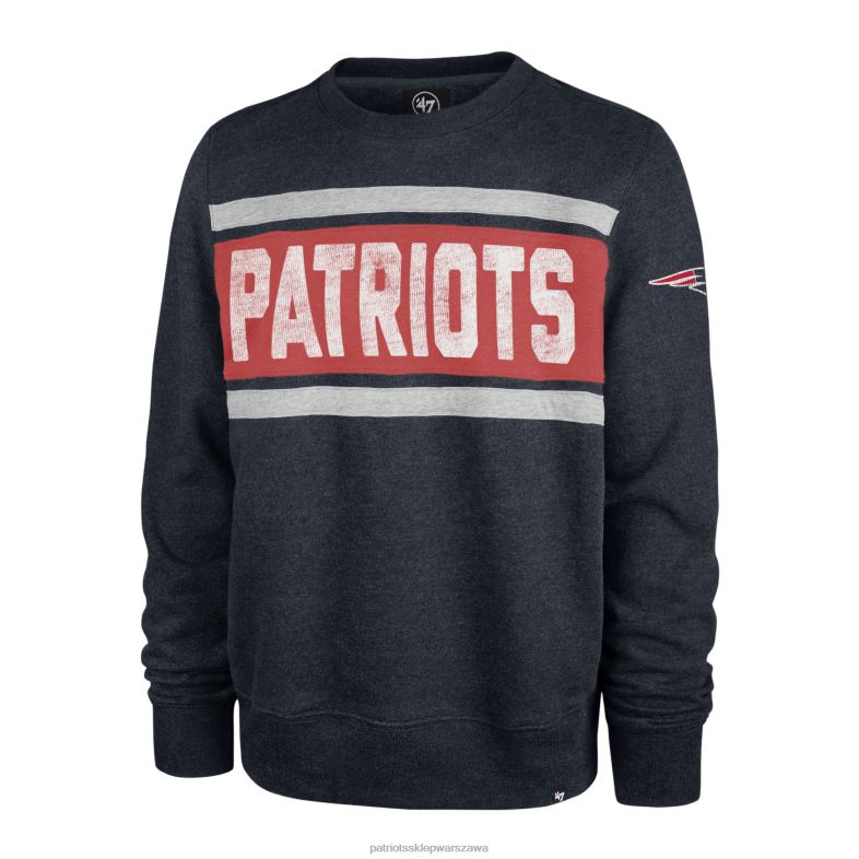 Patriots Jersey mężczyźni 47 melanżowa granatowa bluza z kapturem bypass z plemienia odzież 6RBB580