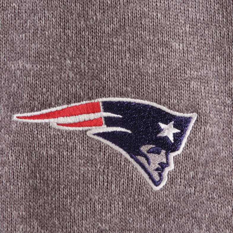 Patriots Jersey mężczyźni Antigua węgiel drzewny fortune pulowerowa kurtka z zamkiem ćwiartkowym odzież 6RBB696