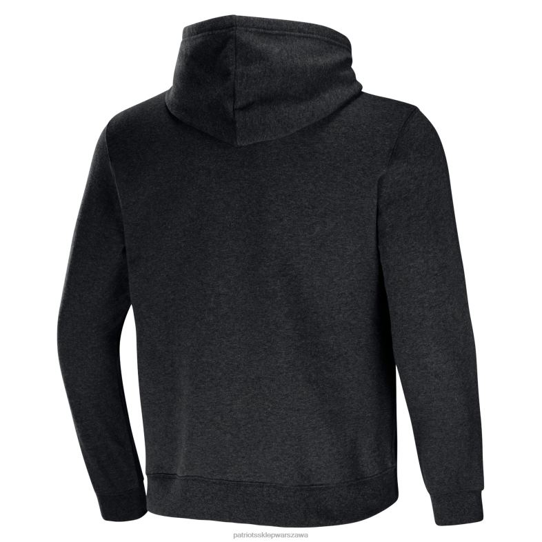 Patriots Jersey mężczyźni Bluza z kapturem z kolekcji nfl x darius rucker by fanatics heather carbon radar odzież 6RBB737