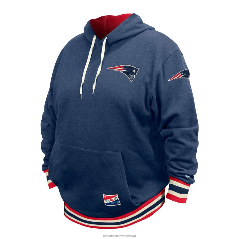Patriots Jersey mężczyźni Nowa era granatowa bluza z kapturem NFL, duża i wysoka odzież 6RBB581