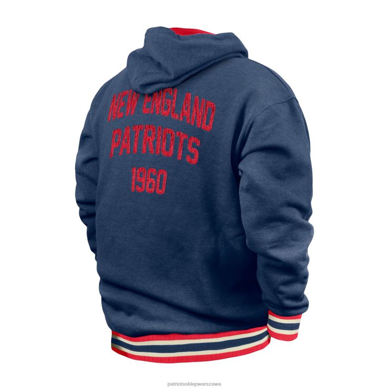 Patriots Jersey mężczyźni Nowa era granatowa bluza z kapturem NFL, duża i wysoka odzież 6RBB581