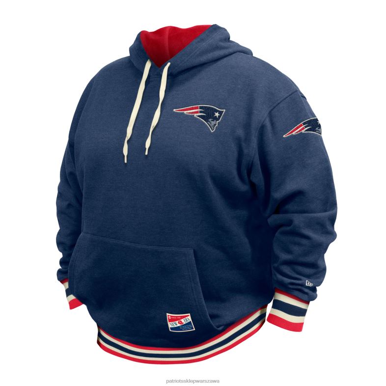 Patriots Jersey mężczyźni Nowa era granatowa bluza z kapturem NFL, duża i wysoka odzież 6RBB588