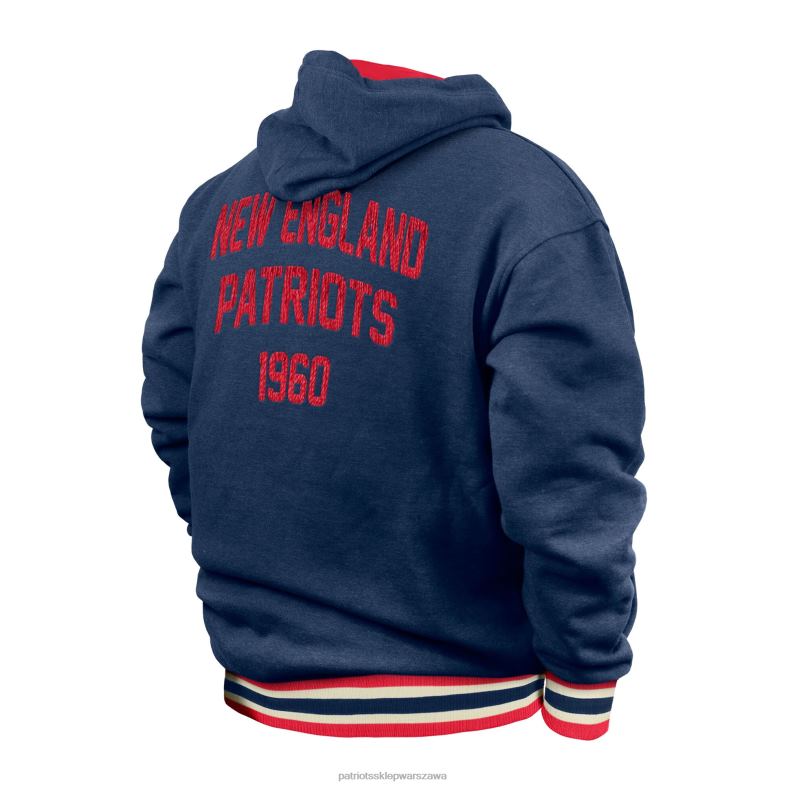 Patriots Jersey mężczyźni Nowa era granatowa bluza z kapturem NFL, duża i wysoka odzież 6RBB588
