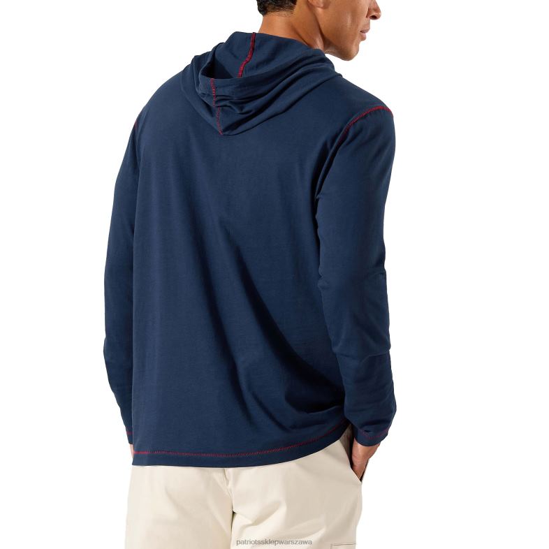 Patriots Jersey mężczyźni Tommy Bahama Granatowa bluza z kapturem Artsy Palms odzież 6RBB806
