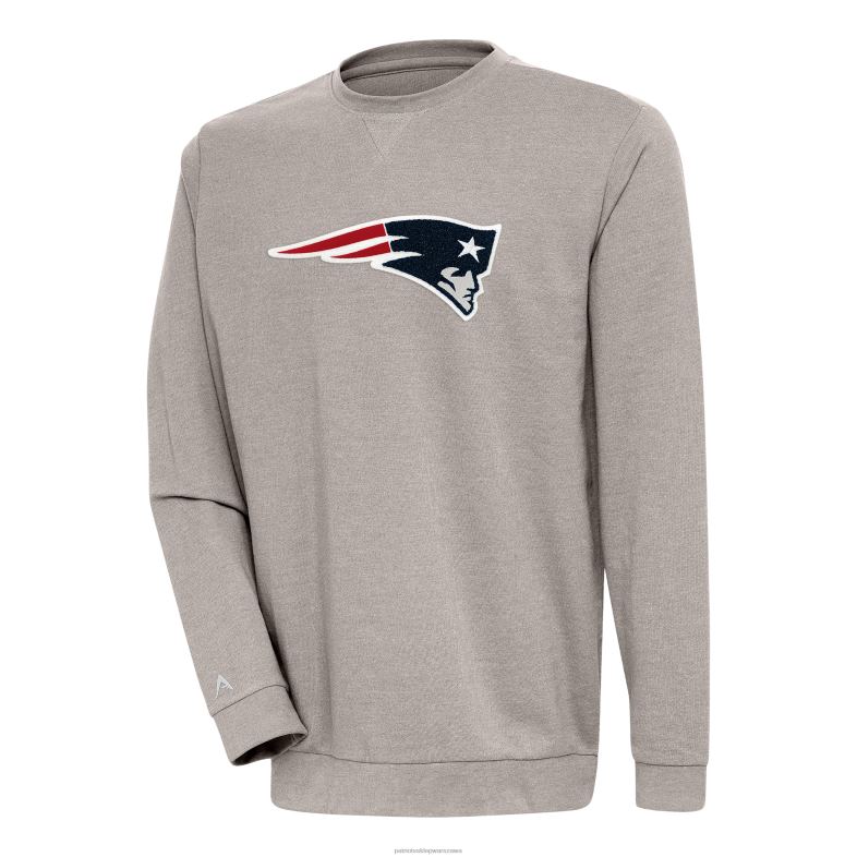 Patriots Jersey mężczyźni bluza szenilowa antigua owsianka nagroda z okrągłym wycięciem pod szyją odzież 6RBB745