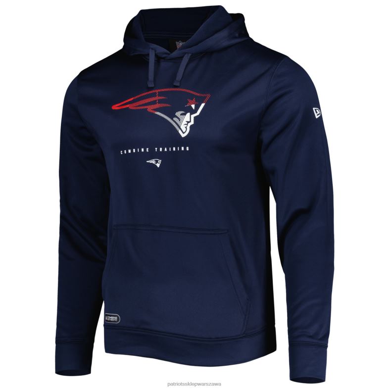 Patriots Jersey mężczyźni bluza z kapturem New Era Navy łączy autentyczną bluzę z kapturem Watson odzież 6RBB503