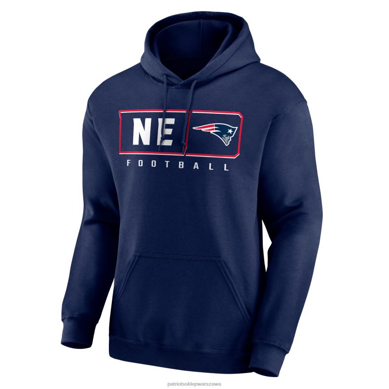 Patriots Jersey mężczyźni bluza z kapturem marki Fanatics w kolorze granatowym odzież 6RBB513