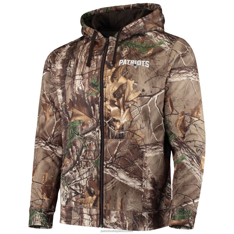 Patriots Jersey mężczyźni dunbrooke realtree camo trophy tech polarowa bluza z kapturem i suwakiem na całej długości odzież 6RBB750