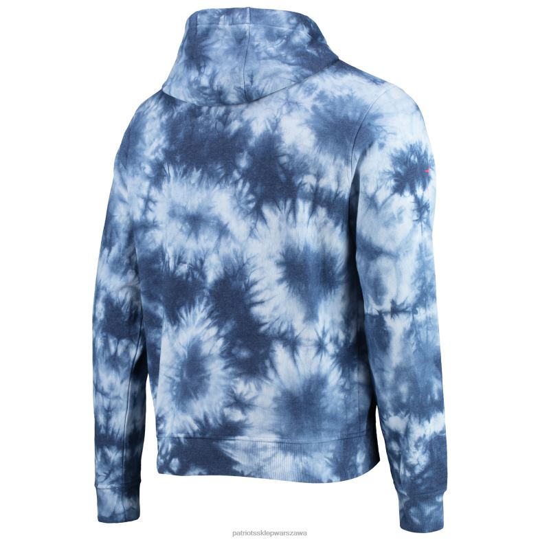 Patriots Jersey mężczyźni granatowa bluza z kapturem tommy hilfiger stanley tie-dye odzież 6RBB743