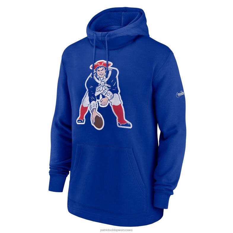Patriots Jersey mężczyźni klasyczna bluza z kapturem Nike Royal odzież 6RBB483