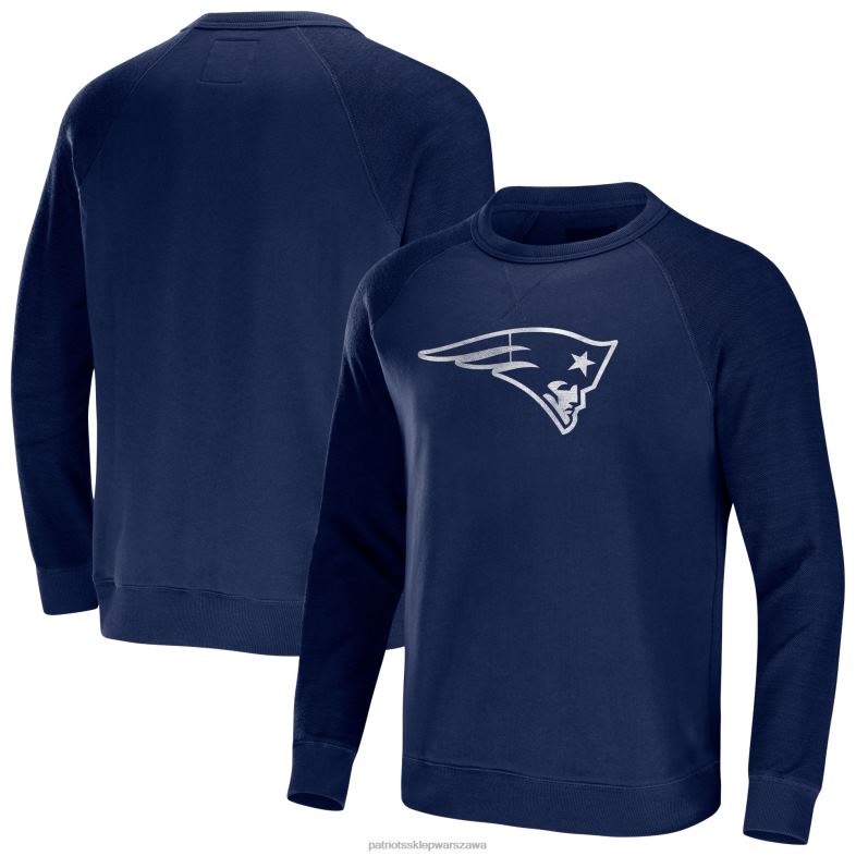 Patriots Jersey mężczyźni nfl x darius rucker collection by fanatics granatowa, lekka bluza z przetarciami odzież 6RBB708