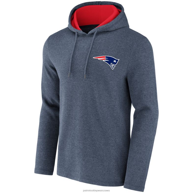 Patriots Jersey mężczyźni nfl x darius rucker collection by fanatics melanżowa granatowa bluza z kapturem z dzianiny waflowej odzież 6RBB807