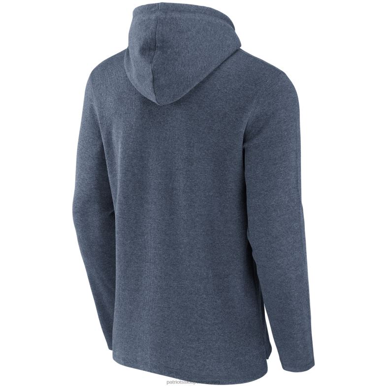 Patriots Jersey mężczyźni nfl x darius rucker collection by fanatics melanżowa granatowa bluza z kapturem z dzianiny waflowej odzież 6RBB807