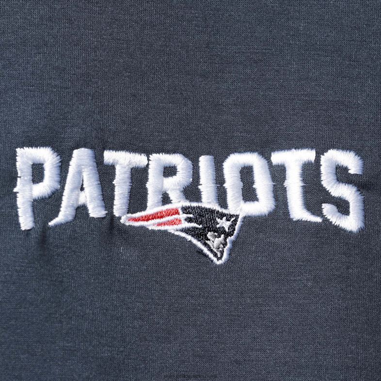 Patriots Jersey mężczyźni raglanowa bluza z kapturem i suwakiem na całej długości dunbrooke w kolorze granatowym odzież 6RBB569